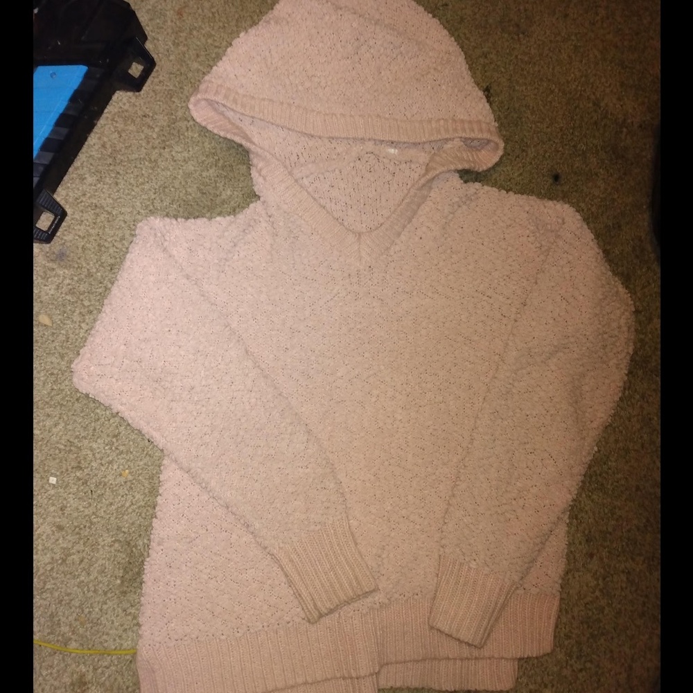 Fussy pink hoodie